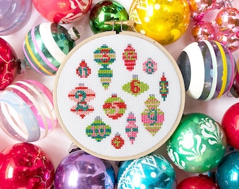12 Days of Ornaments DIY Cross Stitch Kit