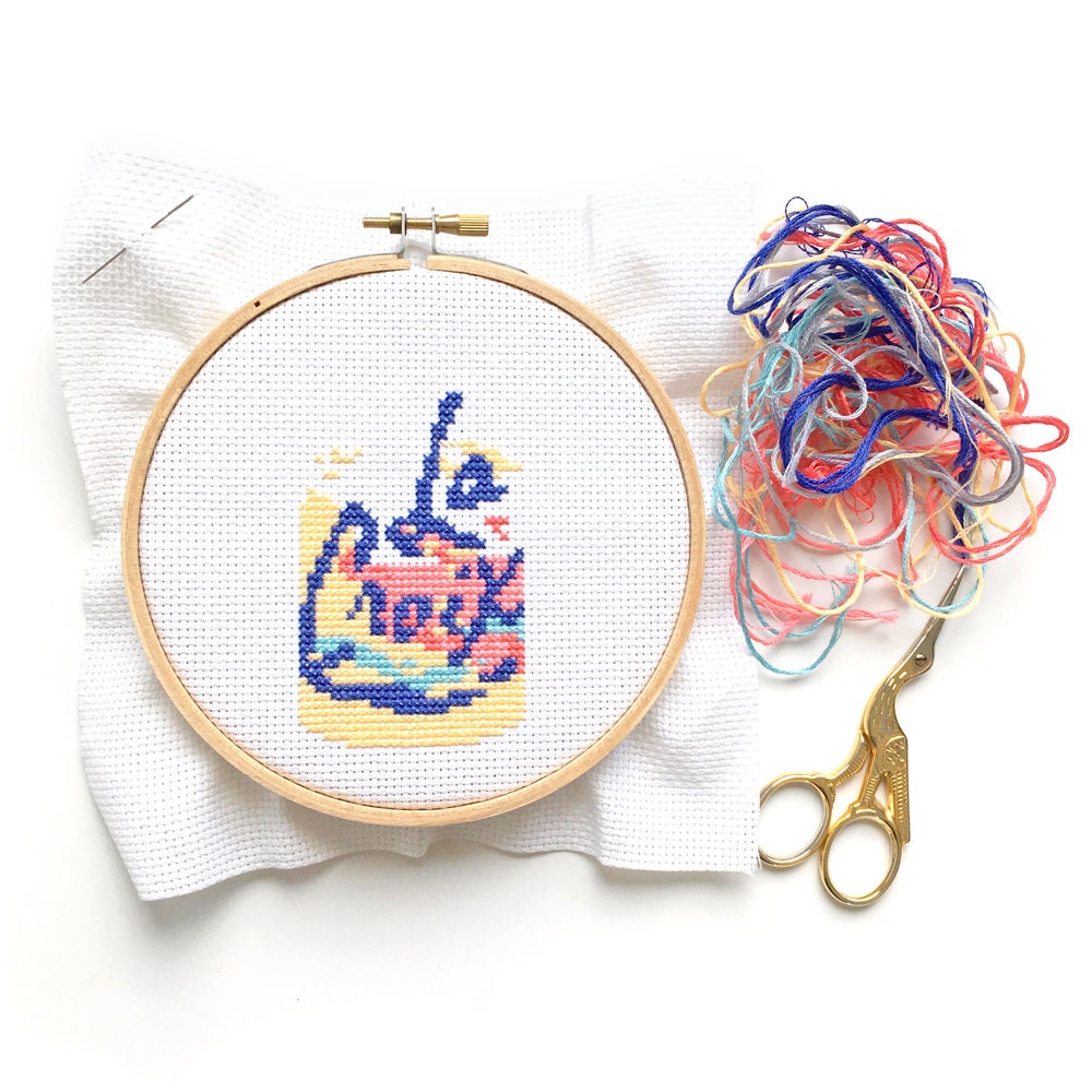 La Croix Can Pamplemousse Grapefruit Cross Stitch Pattern - Etsy