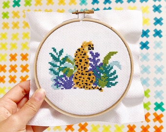 Cheetah Cross Stitch Pattern