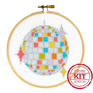 Disco Ball DIY Cross Stitch Kit