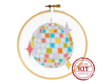 Disco Ball DIY Cross Stitch Kit