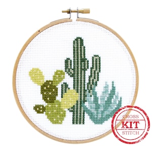 Desert Cacti DIY Cross Stitch Kit