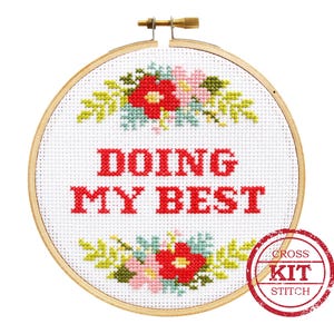 Doing My Best DIY Cross Stitch Kit
