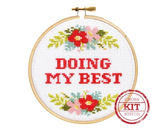 Doing My Best DIY Cross Stitch Kit