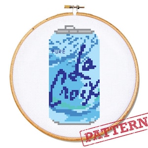 La Croix Can Pure Original Cross Stitch Pattern