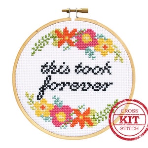 This Took Forever DIY Cross Stitch Kit