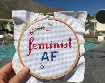 Feminist AF Cross Stitch Pattern