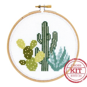 Desert Cacti DIY Cross Stitch Kit