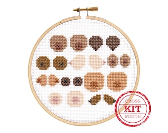 Boob Crew DIY Cross Stitch Kit