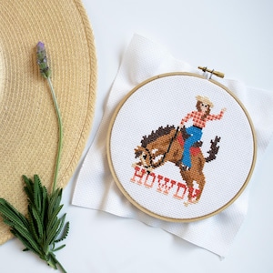 Rodeo Girl Cross Stitch Pattern PDF