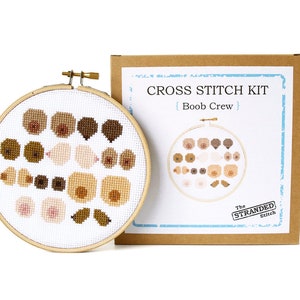 Boob Crew DIY Cross Stitch Kit image 2