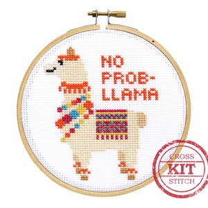 No Prob-llama DIY Cross Stitch Kit