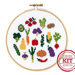 Veggies DIY Cross Stitch Kit