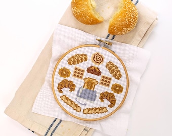 Bread Head Cross Stitch Pattern