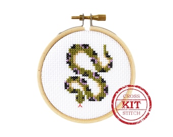 Snake Mini DIY Cross Stitch Kit