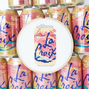 La Croix Can Pamplemousse Grapefruit Cross Stitch Pattern