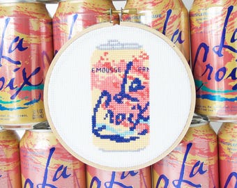 La Croix Can Pamplemousse Grapefruit Cross Stitch Pattern