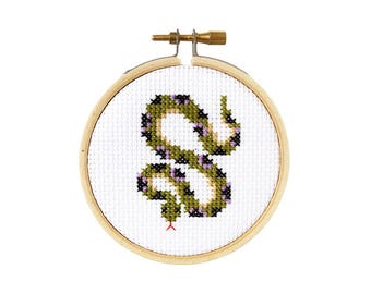 Snake Mini Cross Stitch Pattern