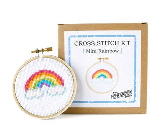 Mini Rainbow DIY Cross Stitch Kit