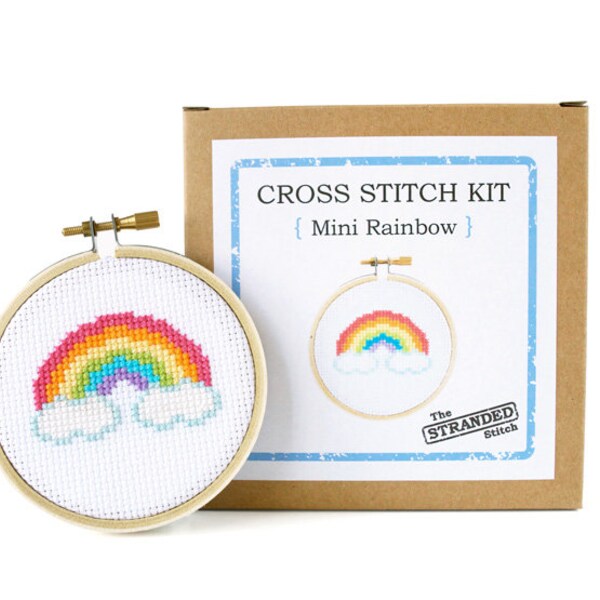 Mini Rainbow DIY Cross Stitch Kit