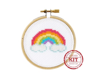 Mini Rainbow DIY Cross Stitch Kit