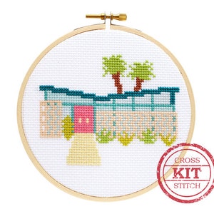 Palm Springs Getaway DIY Cross Stitch Kit