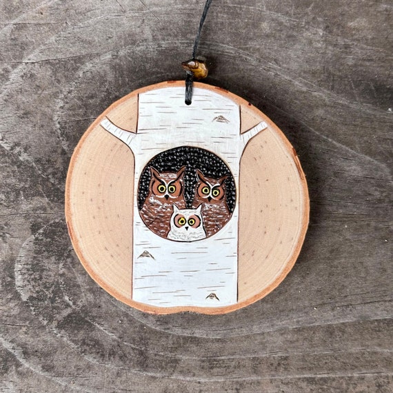 Bookmark - Great Horned Owl - Birch wood Bookmark - Great Horned Owl - Birch wood