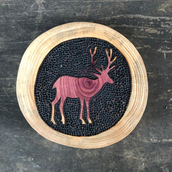 Buck and Doe - Cedar Ornament Buck and Doe - Cedar Ornament
