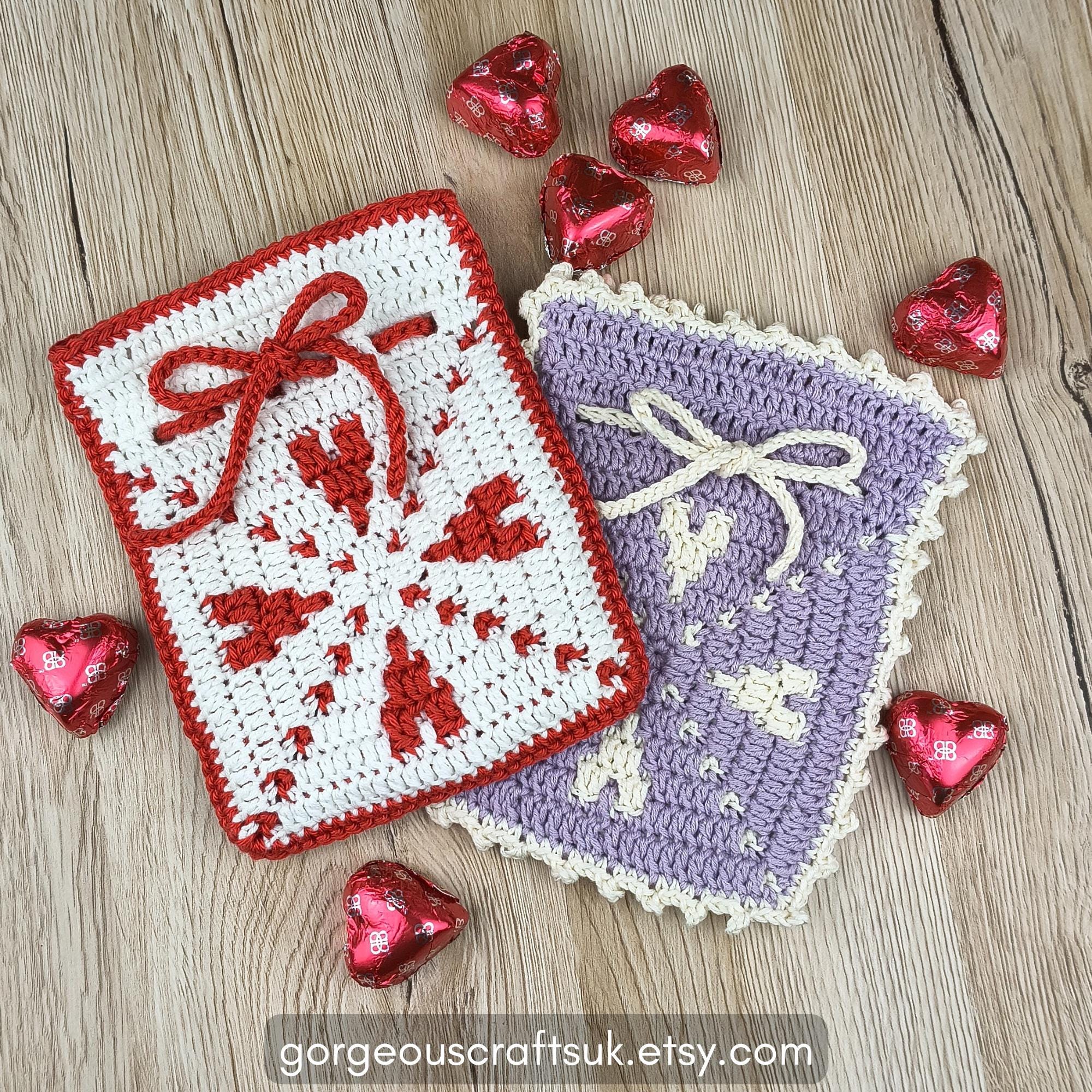 40 Valentine Crochet Patterns to Make for Gifts, Decor, and Cozy Seasonal Touches 34 Valentine's Day Treat Bag Crochet Pattern: Centre-Out