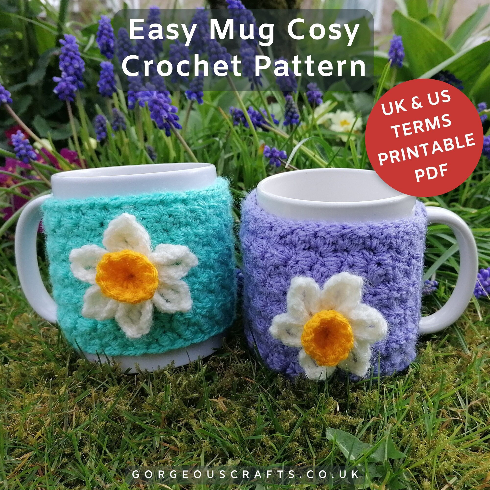 Easy Mug Cozy Pattern - Gorgeous Crafts
