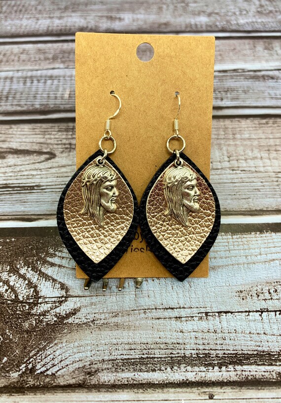 Catholic Saint Religious Earrings Jesus Jewelry