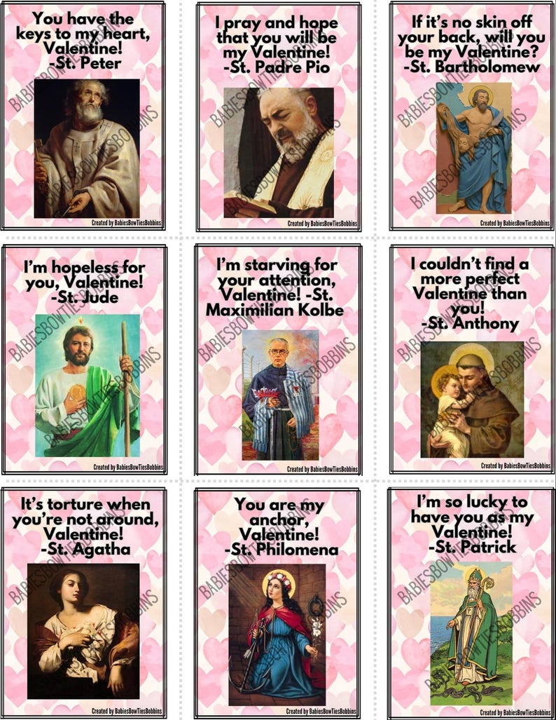 Santos católicos de São Valentim (todos os 36 santos) imagem 3