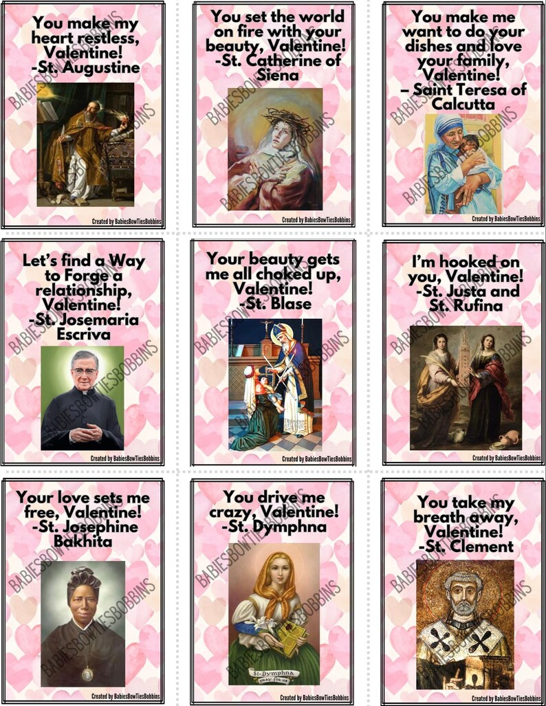 Santos católicos de São Valentim (todos os 36 santos) imagem 2