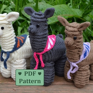 Amigurumi Alpaca Crochet Pattern: Ruffled Llama, US Terminology (PDF Pattern)