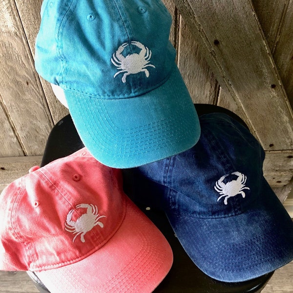 Crab Embroidered Hat