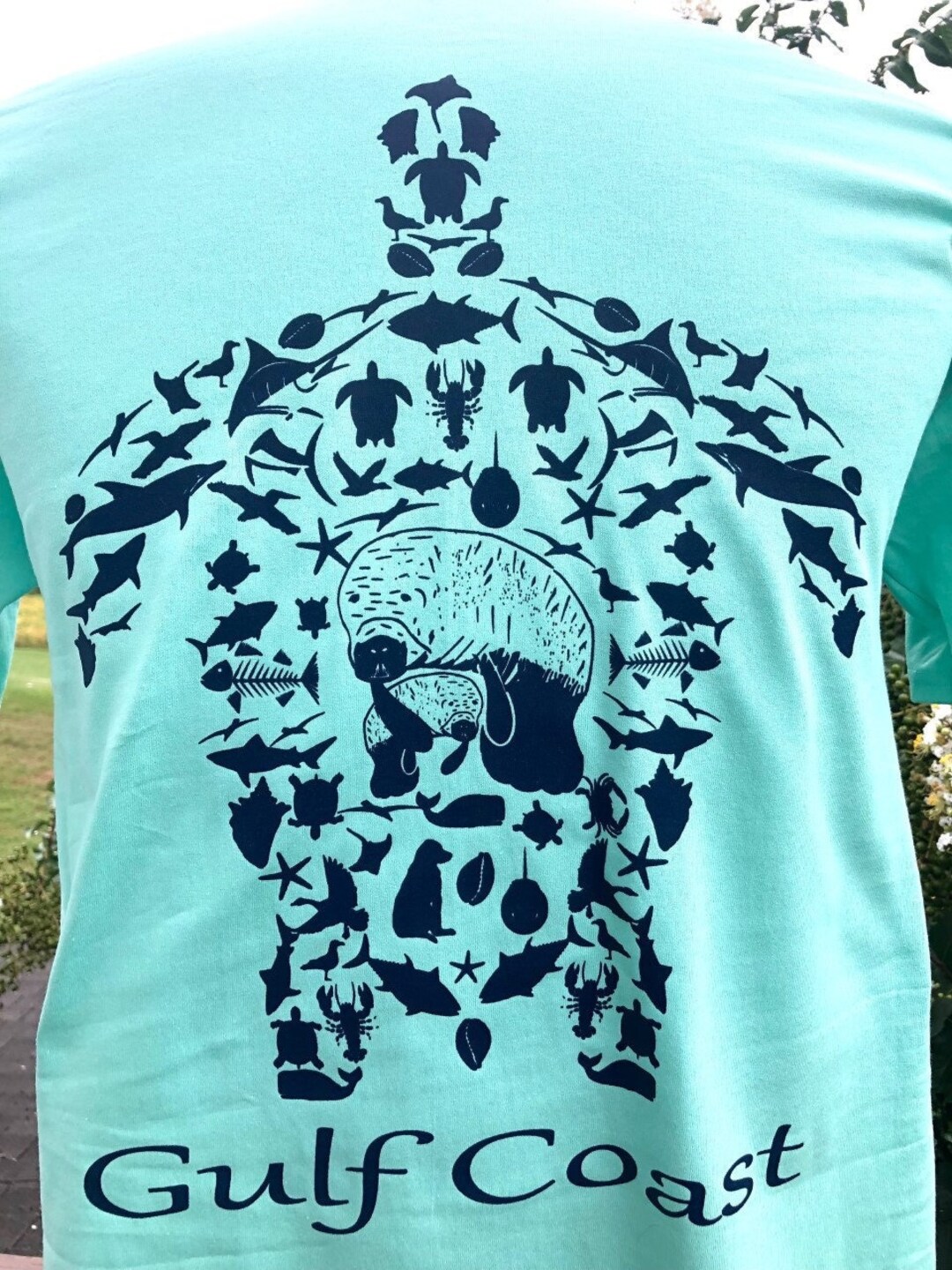 Washed Thyme Alligator Gulf Coast Graphic Tee