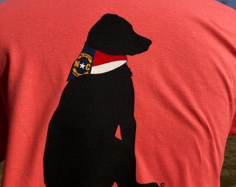 North Carolina  Flag Big Dog T-Shirt