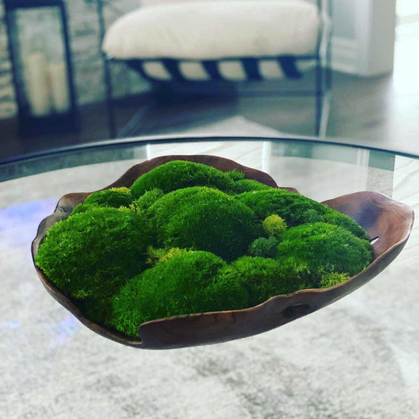 Moss bowl restoration hardware inspired.