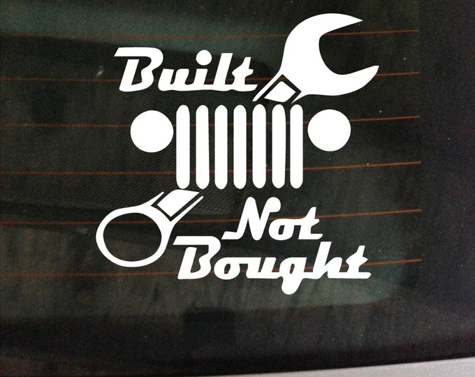 Bult Not Bought JDM Car Wndow Decal Stckers | MADE N USA | Jdm stckers, Jdm logo, Jdm
