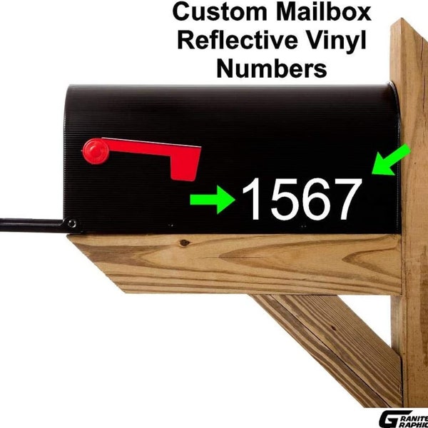 Reflective Mailbox Numbers Etsy