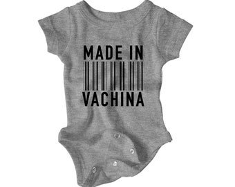 Funny baby onesie, New baby, Onesie, Baby shower gift, made in vachina