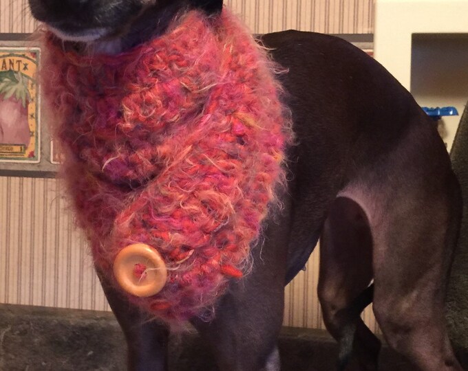 Hand Crocheted Mohair Neck Wrap for Dogs Etsy