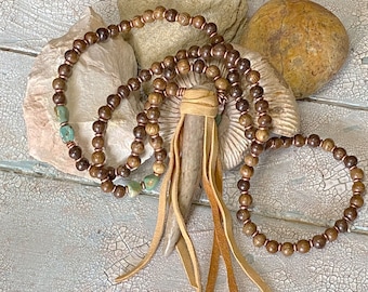 Beaded Antler Necklace