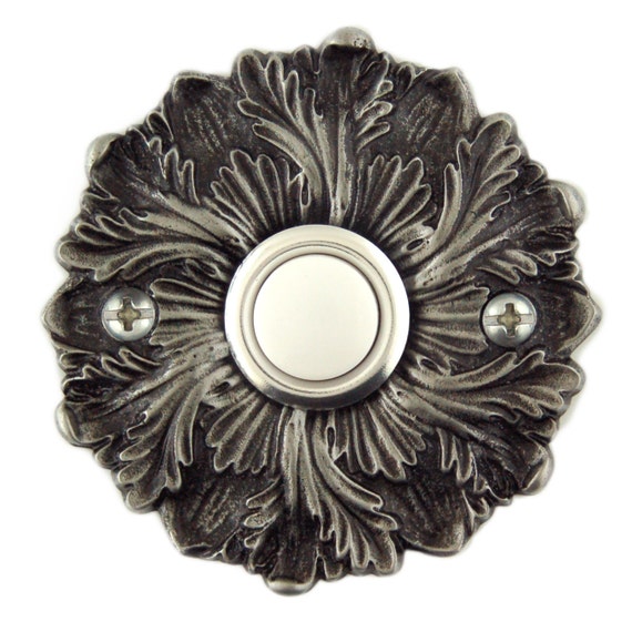 Rosette Decorative Doorbell Button Cover With Lighted Etsy