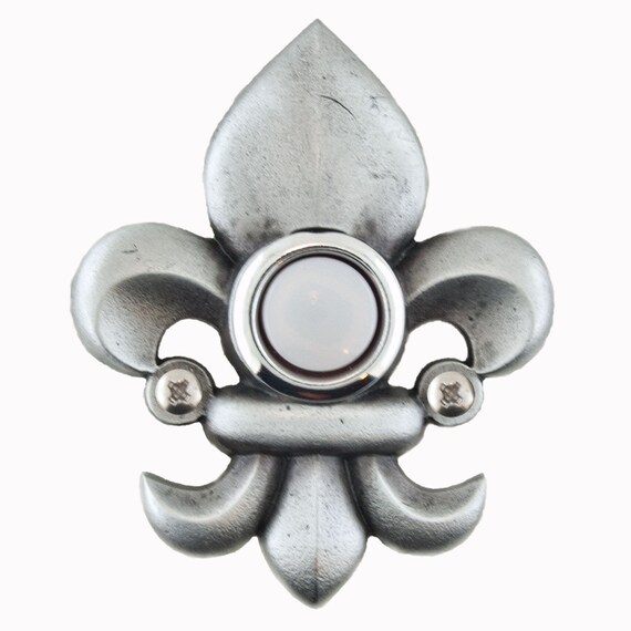 Fleur De Lis Decorative Doorbell Button Cover With Lighted Etsy