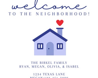 Customizable Welcome to the Neighborhood Tag