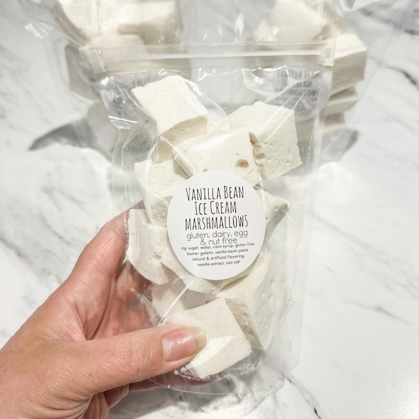 Vanilla Bean Ice Cream Marshmallows **Gluten/Dairy/Egg Free**