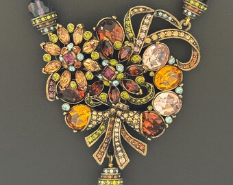 Magnificent HEIDI DAUS Glorious Garden Signed Vintage 1990's