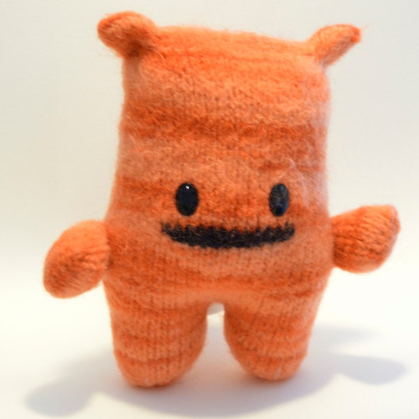 Monster, toy monster, knitted felted wool monster, stuffed monster, monster doll, Kawaii, monster plush, Eclectic Wandering handmade