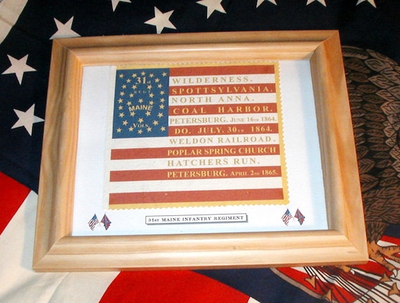 34 star American Civil War Flag...20th Maine Infantry Flag